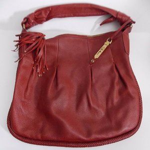 Cole Haan Cranberry Leather Shoulder Bag Hobo